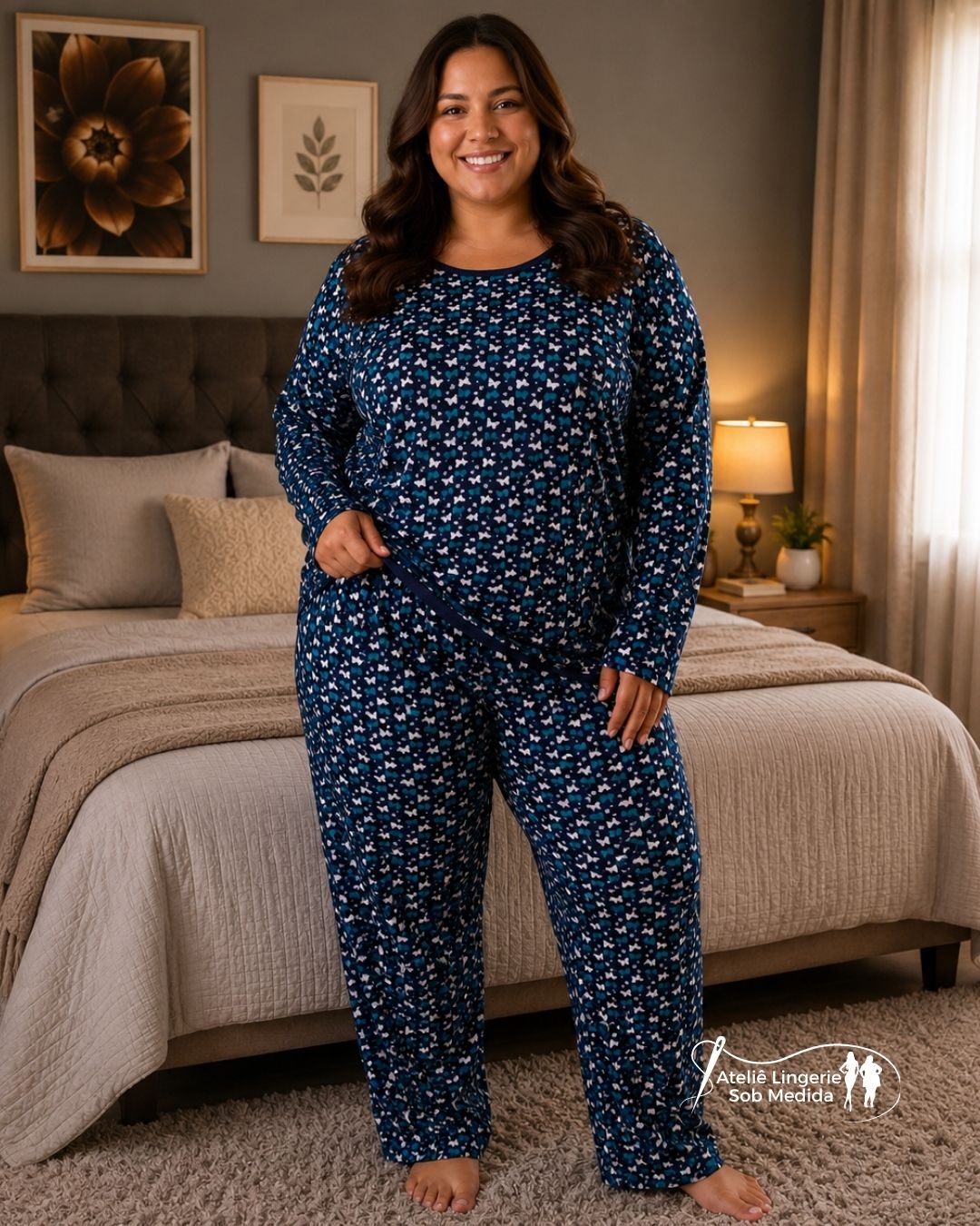 Pijama Plus Size de Suede